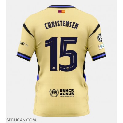 Muški Nogometni Dres Barcelona Andreas Christensen #15 Gostujuci 2025-26 Kratak Rukav Muški Nogometni Dres Barcelona Andreas Christensen #15 Gostujuci 2025-26 Kratak Rukav
